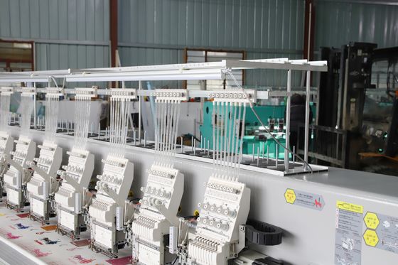 Macchina di ricamo per attaccamento a seghe di sicurezza, Macchina di ricamo a più aghi 28 Testa
