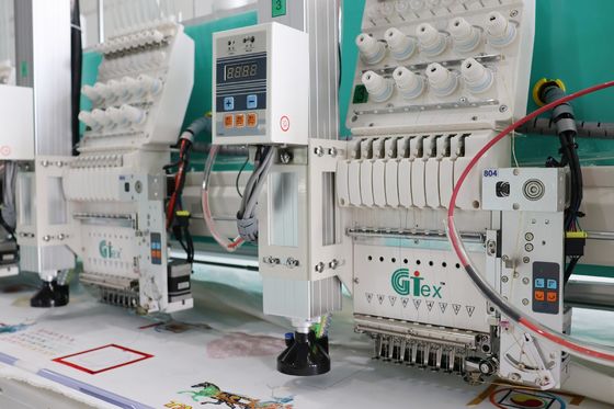 Macchina di ricamo a corda computerizzata, Macchina di ricamo a taglio laser 18 teste