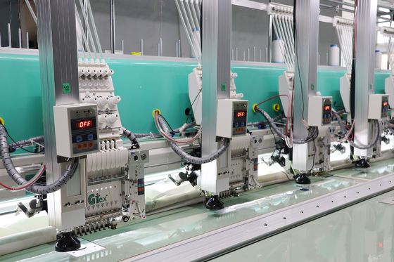 Macchina di ricamo automatica a taglio laser al computer 15 teste Macchina di ricamo a corda