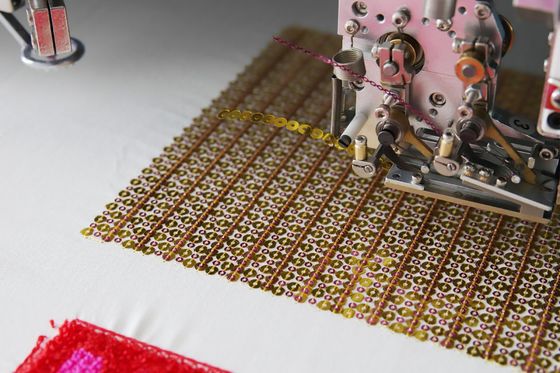 15 Teste Macchina per ricamo a toaleta mista, Macchina per ricamo a sequine computerizzata
