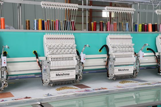 Alta velocità 1200RPM singola macchina di ricamo di pacco 10 testa con telaio in alluminio