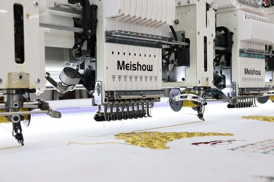 12 teste ricamo a nastro misto macchina per computer ad alta velocità