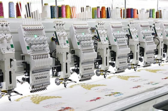 12 teste ricamo a nastro misto macchina per computer ad alta velocità